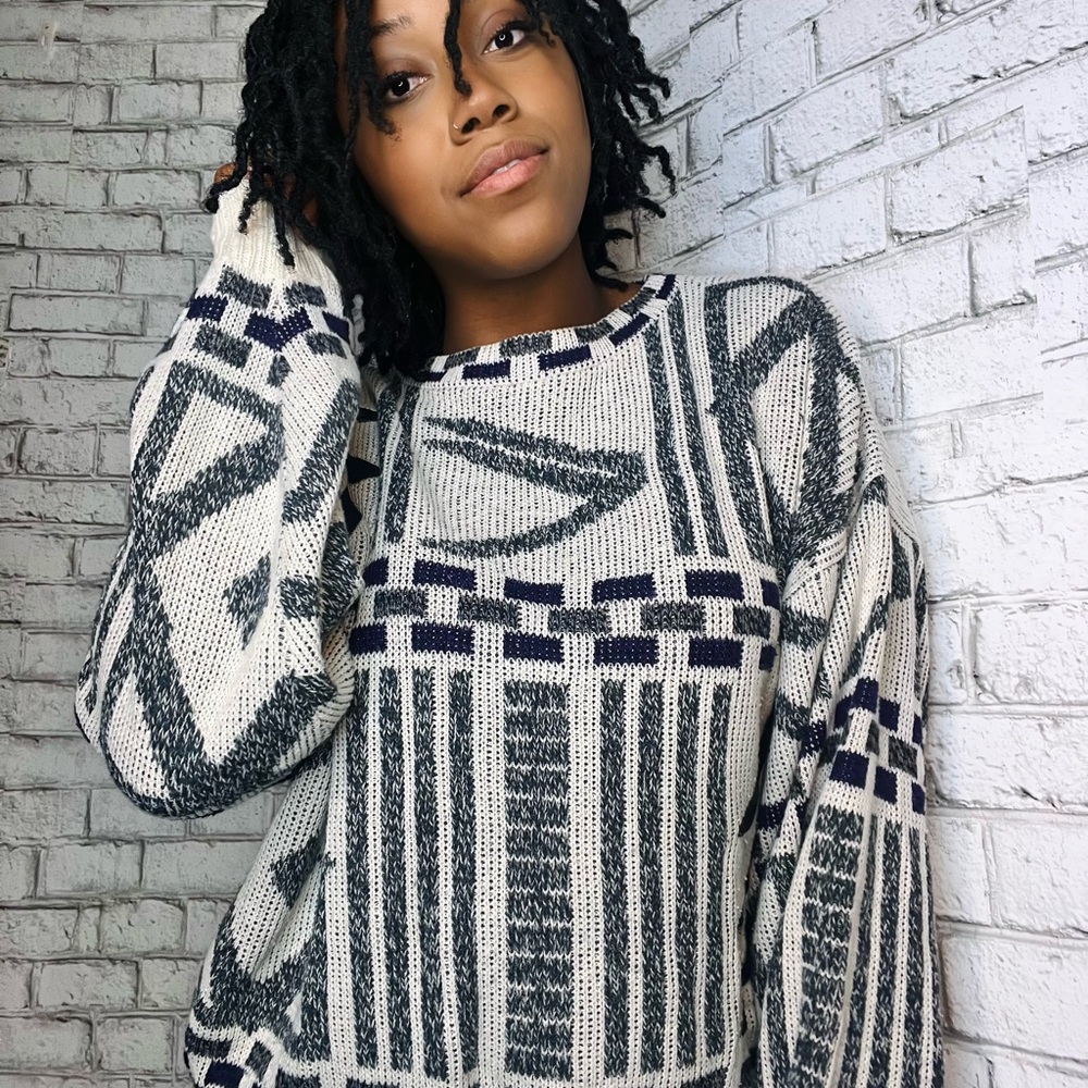 Vintage Geometric Sweater
